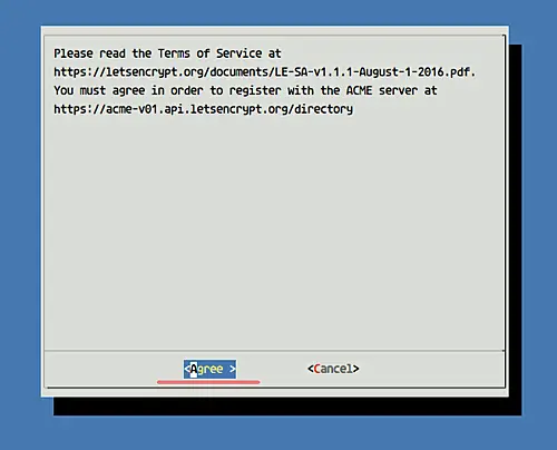 Lets encyrpt terms of service