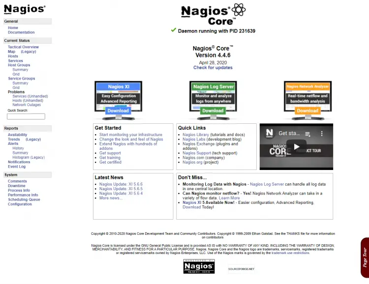 Nagios Homepage