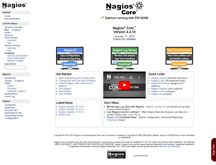 Nagios Homepage