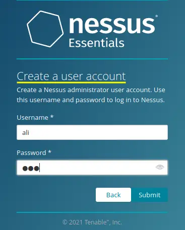 Creating User Account