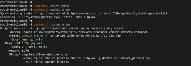 Install Nginx Web server