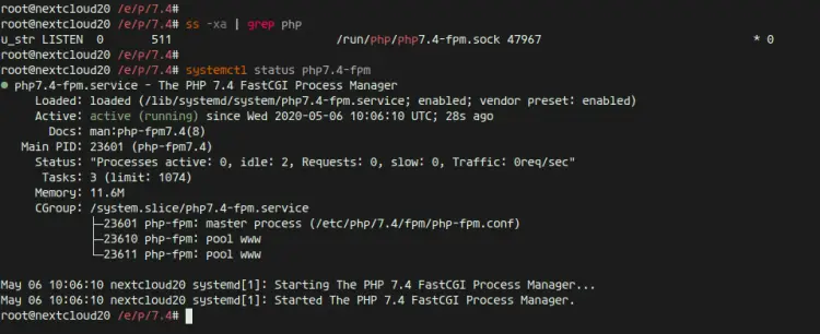 Check PHP-FPM Service