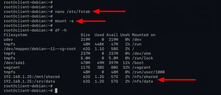 Setting up NFS Server auto-mount with /etc/fstab