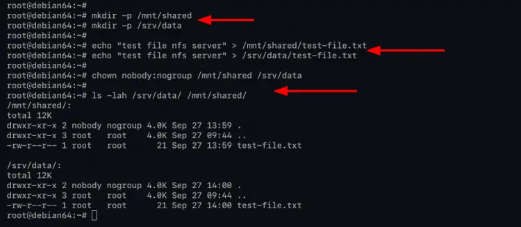 Create NFS Shared Directory