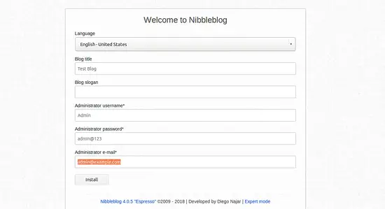 Welcome to Nibbleblog