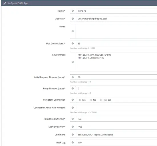 PHP Server Configuration