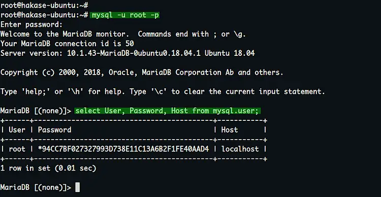 Configure MariaDB