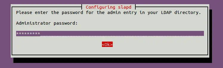 admin password
