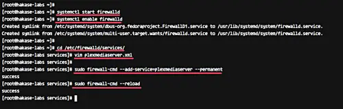 Configure the firewall