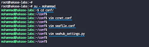 Configure Seafile server