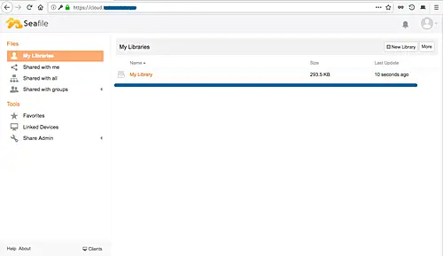 Seafile Dashboard