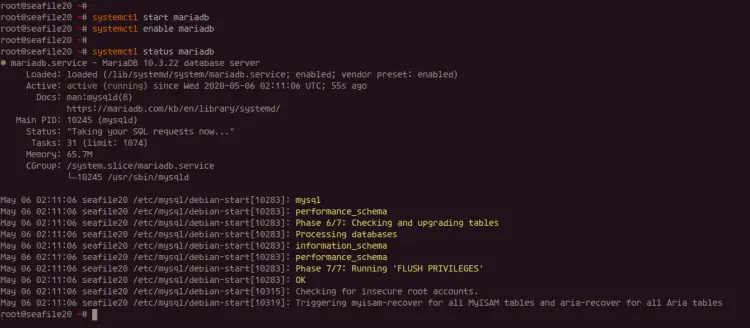 Install MariaDB Database Server