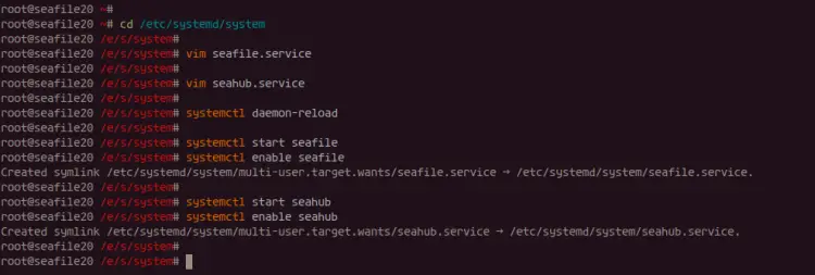 Configure Seafile and Seahub as a Systemd Service