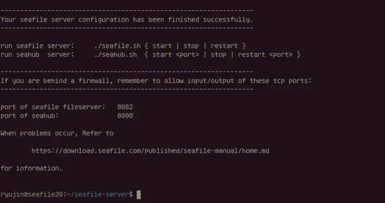 Installing Seafile on Ubuntu 20.04