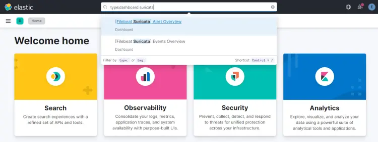 Suricata Search in Kibana