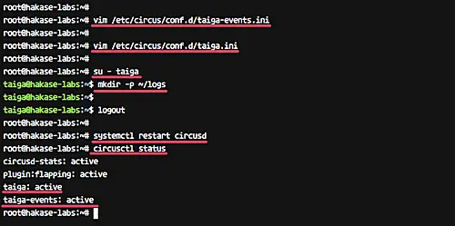 Configure Circus and Gunicorn