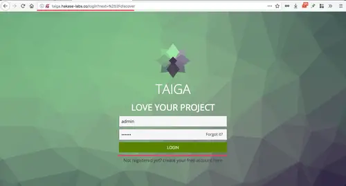 Taiga.io Login