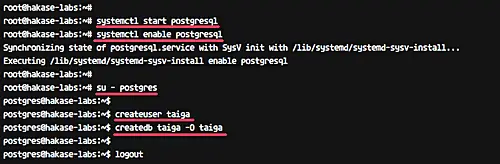 Configure Postgres