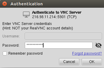 Authenticate with username and password