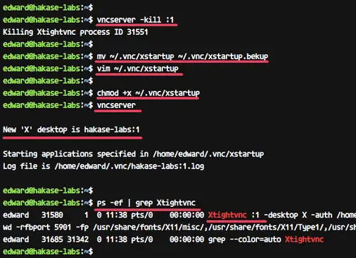 How to check and kill a VNC session