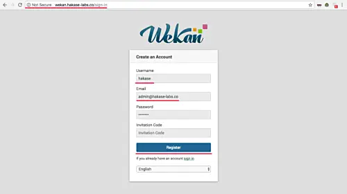 Create an account