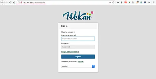 Wekan Login