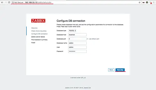 Configure db