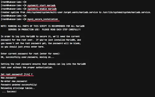 Install MariaDB