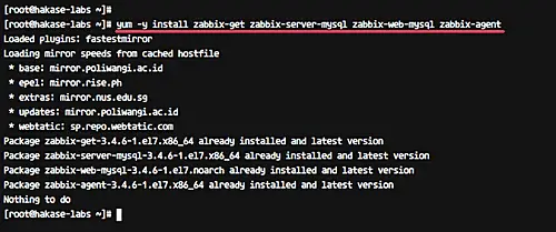 Install Zabbix