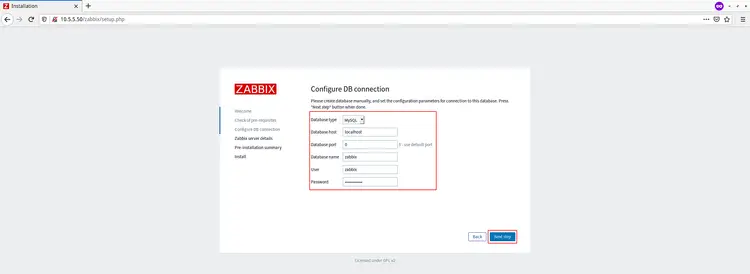 Configure Database