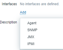 Zabbix Agent Interface