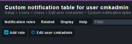 Checkmk Add Notification Rule Button