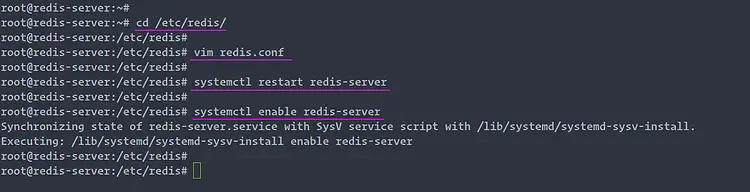 Enable Redis service