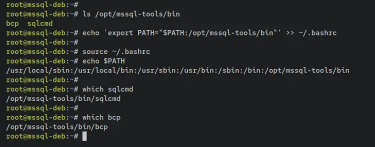 setup msssql tools