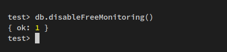 disable free monitoring