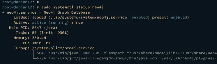 verify neo4j service
