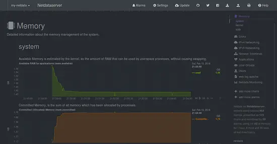 memory usage monitoring