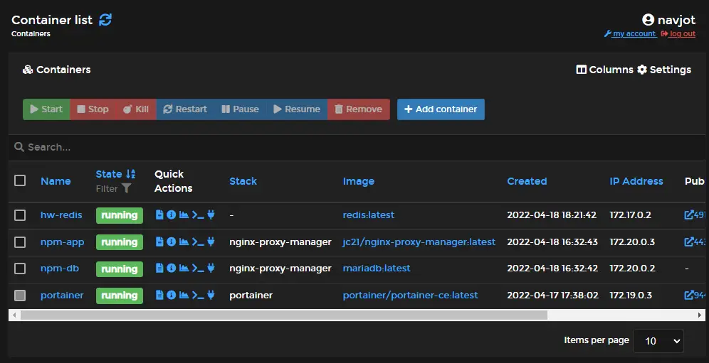 How to Install and Use Portainer for Docker management with Nginx Proxy