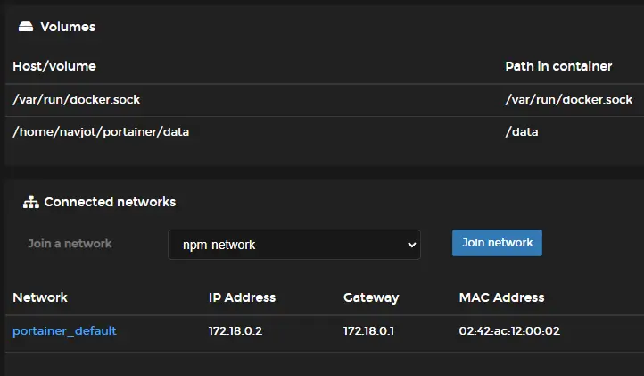 Portainer Connected Networks