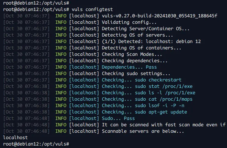 check config