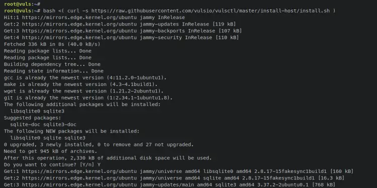 install vuls