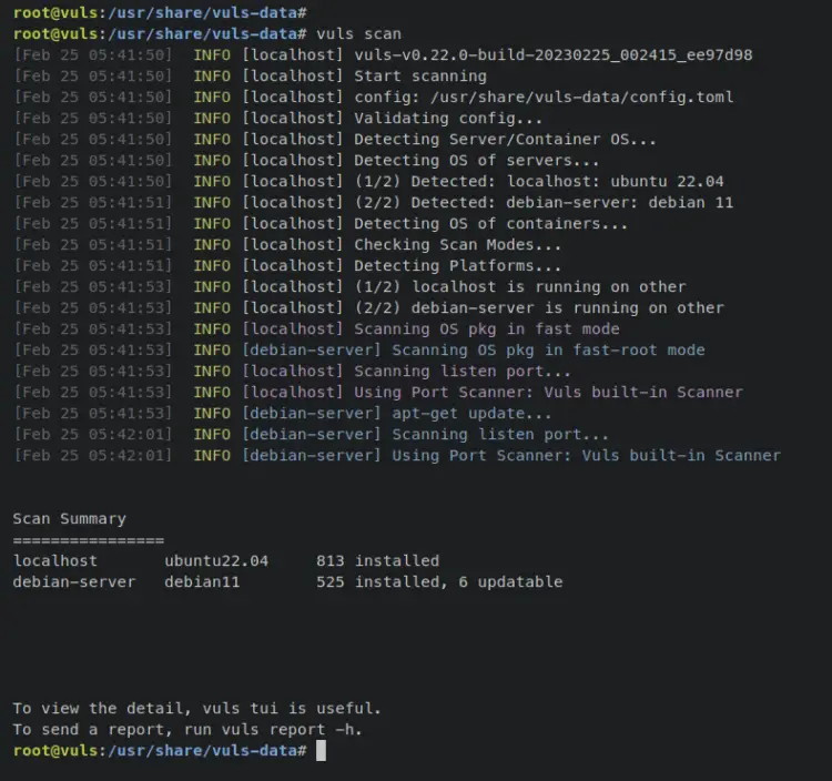 scan remote server