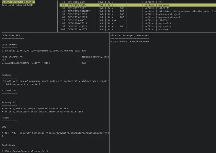 check results remote server