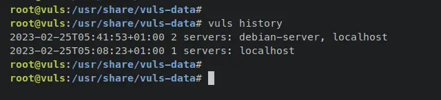 vuls history