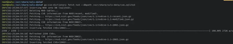 cve fetchdb