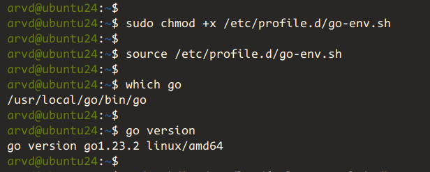 setup and install Golanfg