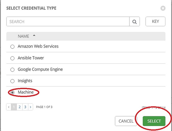 Credential type