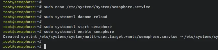 semaphore systemd