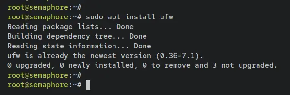 install ufw