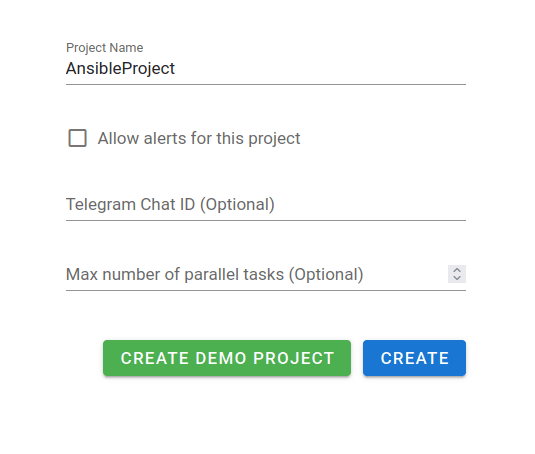 create project